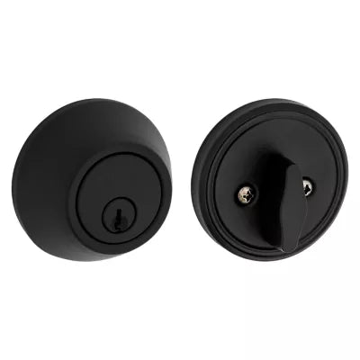 Kwikset Safe Lock Single Cylinder Deadbolt Matte Black