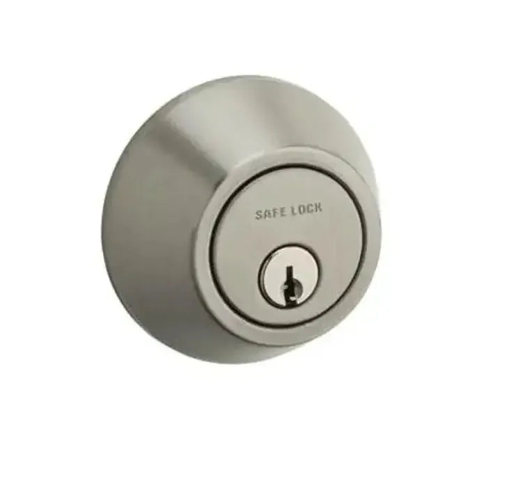 Kwikset Safe Lock Single Cylinder Deadbolt Satin Nickel