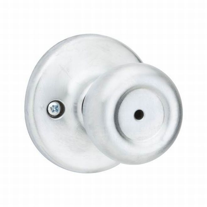 Kwikset Tylo Privacy Door Knob in Satin Chrome finish