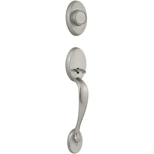 Kwikset Chelsea Dummy Exterior Handleset - Interior Trim Sold Separately in Satin Nickel finish