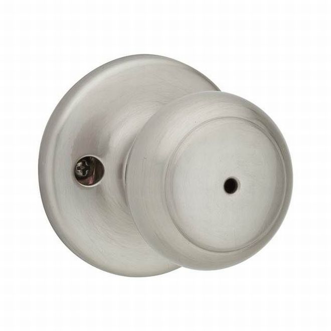 Kwikset Cove Privacy Door Knob in Satin Nickel finish