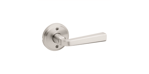 Kwikset Half Dummy Trafford Lever in Satin Nickel finish