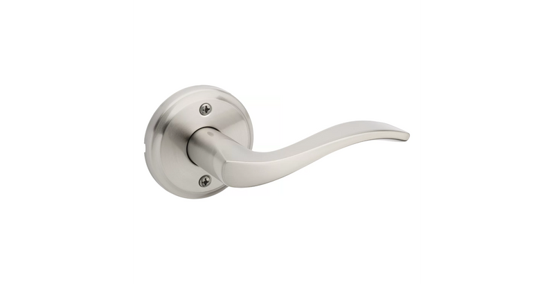 Kwikset Right Handed Half Dummy Sedona Lever in Satin Nickel finish