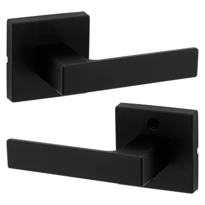 Kwikset Singapore Lever with Square Rosette