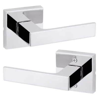 Kwikset Singapore Lever with Square Rosette