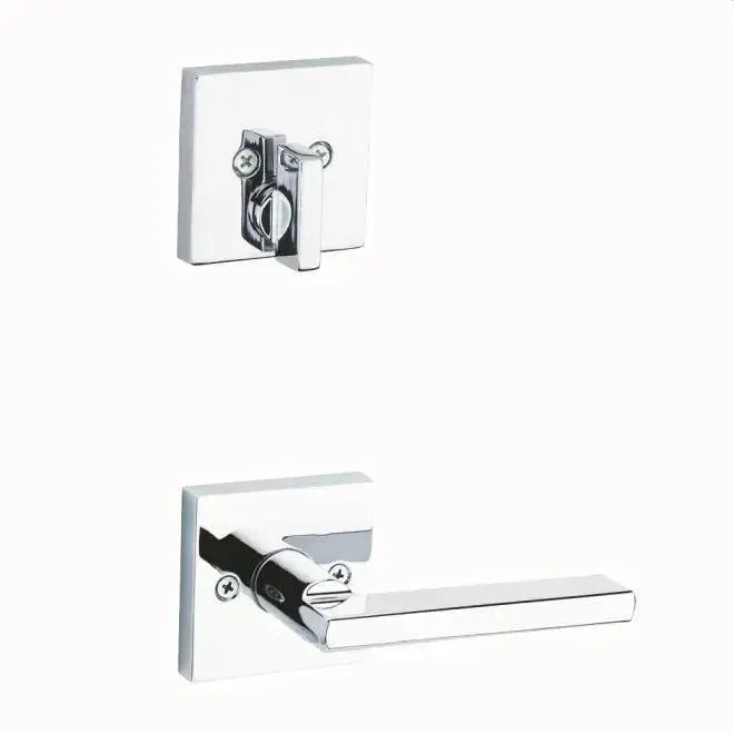 KwiksetKwikset Single Cylinder Interior Halifax Lever Trim With Square Rosette - Exterior Trim Sold Separately in 