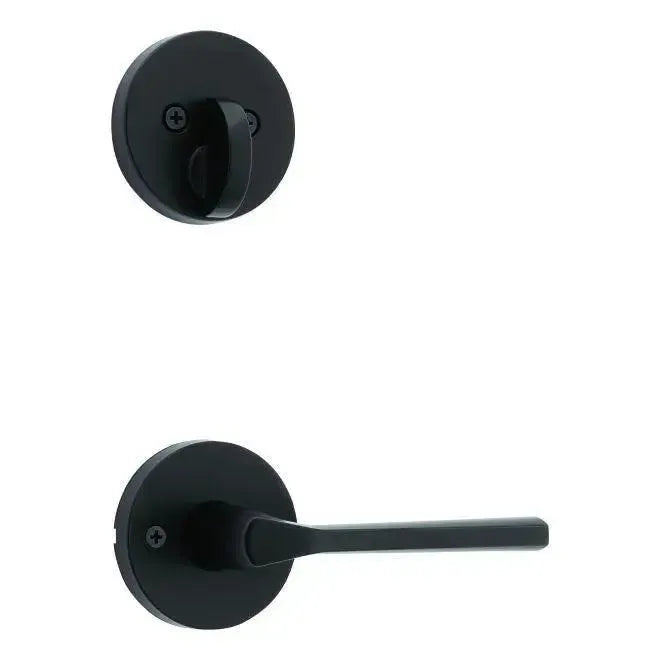 KwiksetKwikset Single Cylinder Interior Lisbon Lever Trim With Round Rosette - Exterior Trim Sold Separately in 