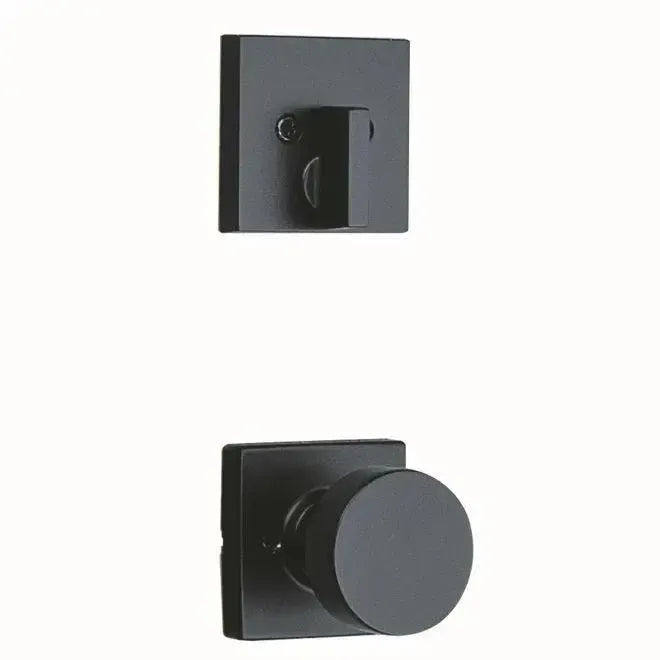 KwiksetKwikset Single Cylinder Interior Pismo Knob Trim With Square Rosette - Exterior Trim Sold Separately in 