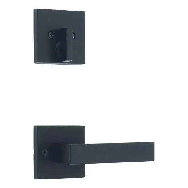 KwiksetKwikset Single Cylinder Interior Singapore Lever Trim With Square Rosette - Exterior Trim Sold Separately in 