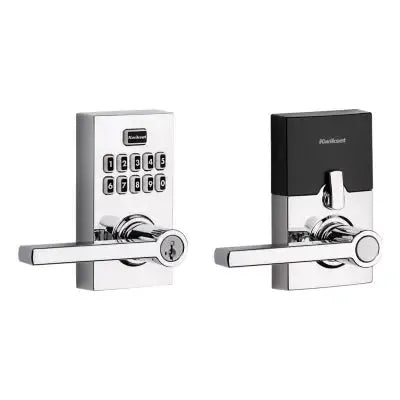 KwiksetKwikset Smartcode Keypad Electronic with Halifax Lever with SmartKey in 