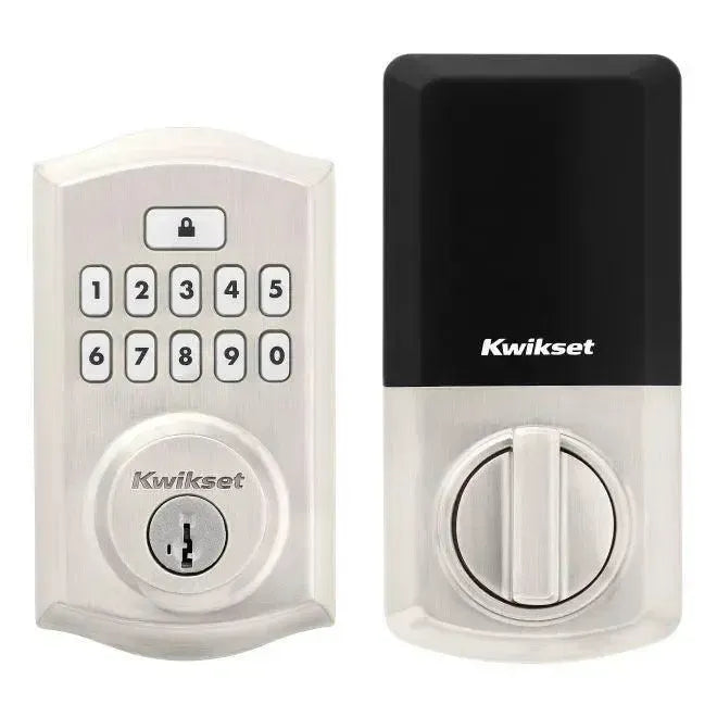 KwiksetKwikset Traditional SmartCode Keypad Electronic Deadbolt SmartKey in 