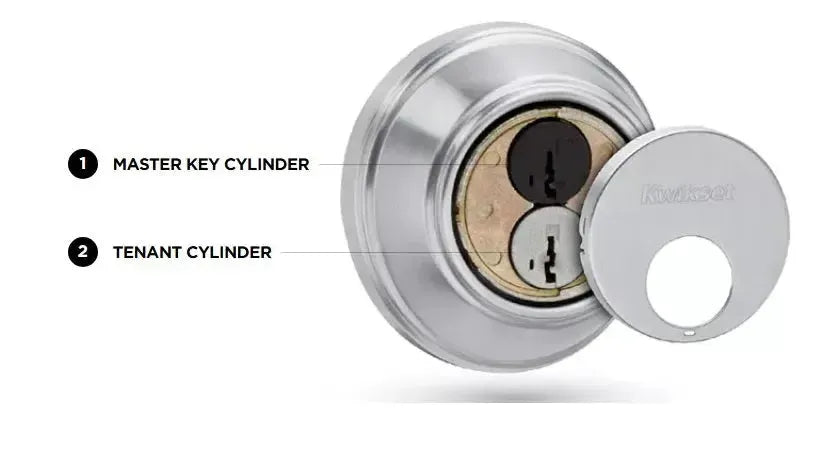 Kwikset UL Key Control Deadbolt With SmartKey in Satin Chrome finish