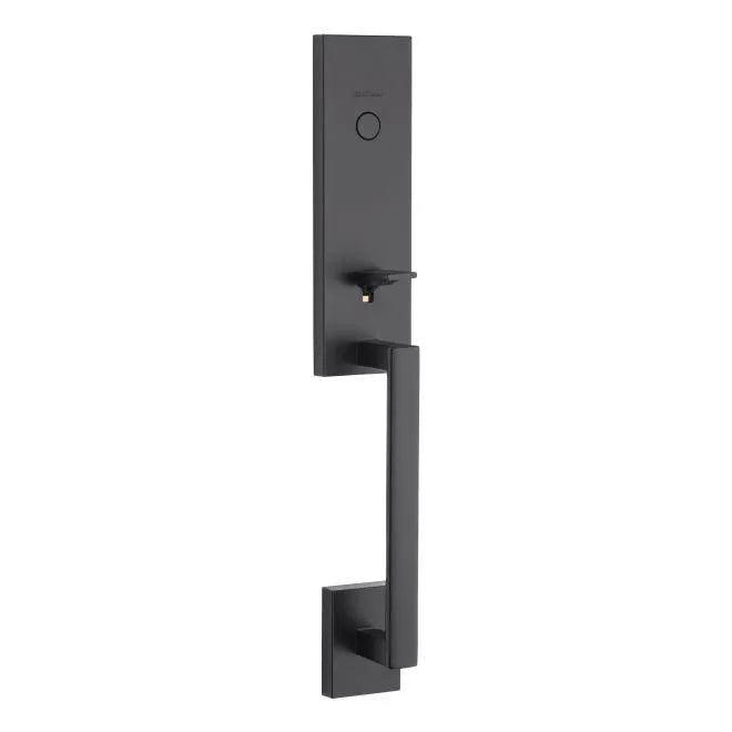 Kwikset Vancouver Dummy Exterior Handleset - Interior Trim Sold Separately in Matte Black finish