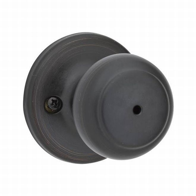 Kwikset Cove Privacy Door Knob in Venetian Bronze finish