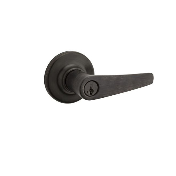 Kwikset Delta Lever Entry Door Lock With SmartKey in Venetian Bronze finish