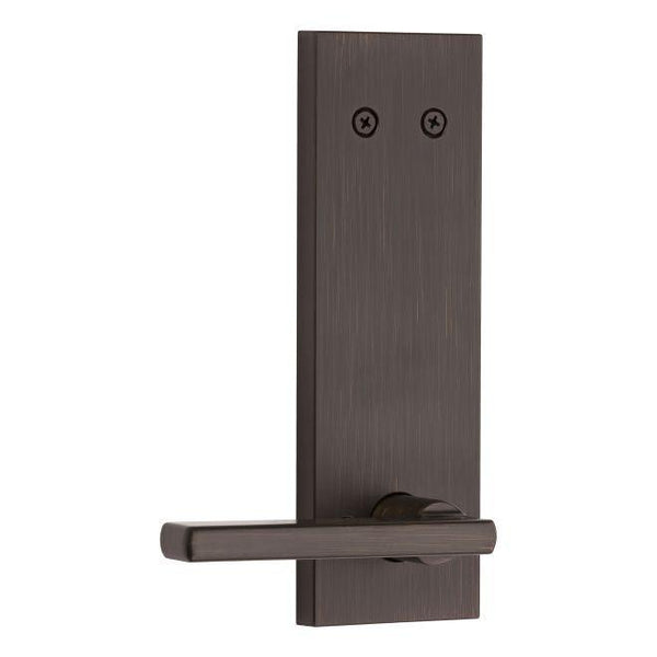 Kwikset Dummy Interior Halifax Lever Trim With Square Full Escutcheon - Exterior Trim Sold Separately in Venetian Bronze finish