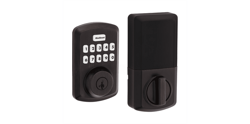 Kwikset Powerbolt 250 Transitional Keypad Electronic Lock with SmartKey in Venetian Bronze finish