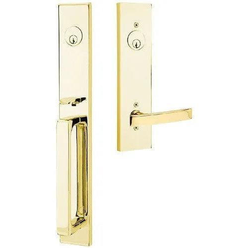 EmtekEmtek Lausanne Tubular Entrance Handleset with Geneva Lever in 