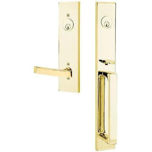 EmtekEmtek Lausanne Tubular Entrance Handleset with Geneva Lever in 