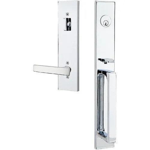 EmtekEmtek Lausanne Tubular Entrance Handleset with Geneva Lever in 