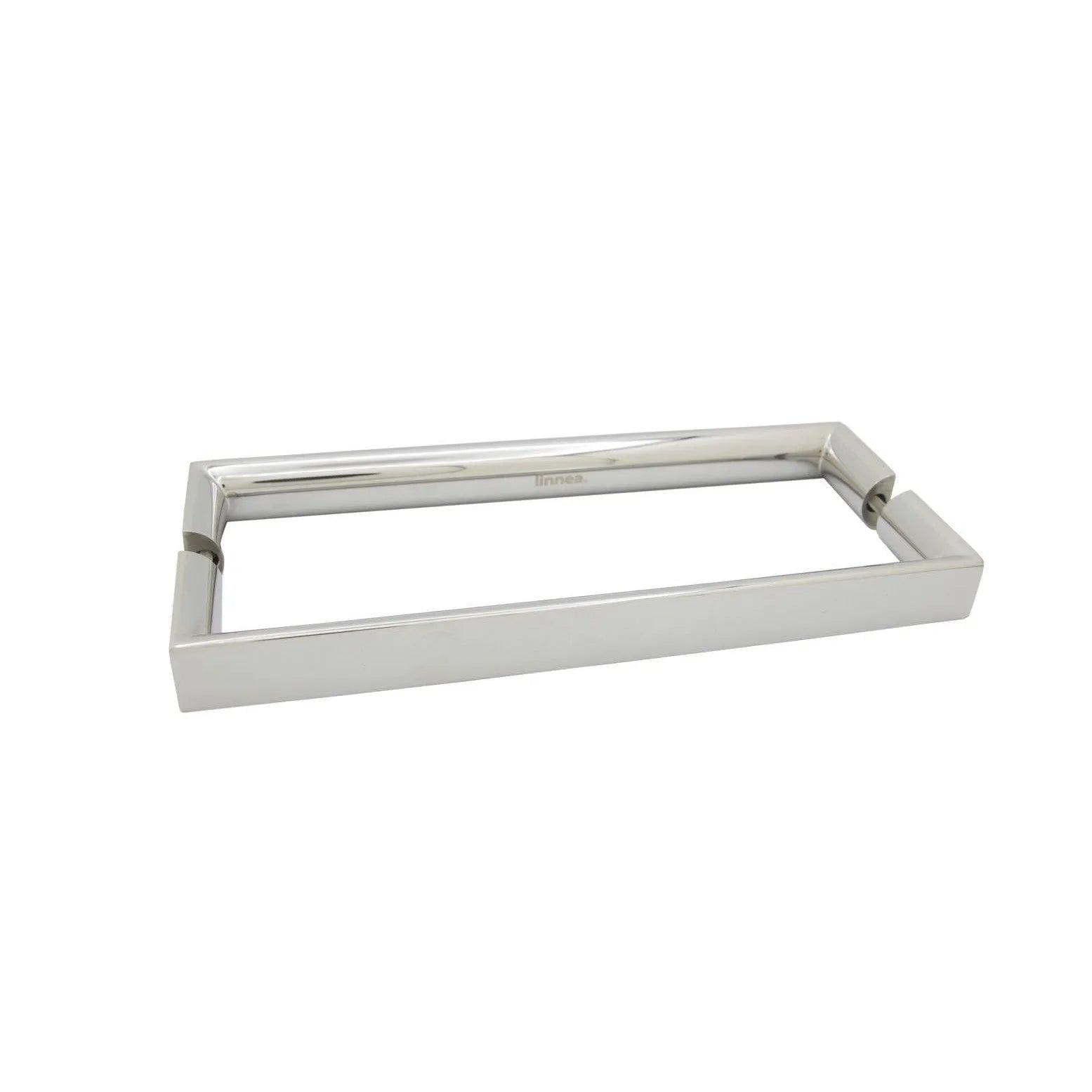 Linnea AP-2092 Back to Back Handle Appliance Pull, 11.81" Center to Center, Wood Mounting in Polished Stainless Steel finish