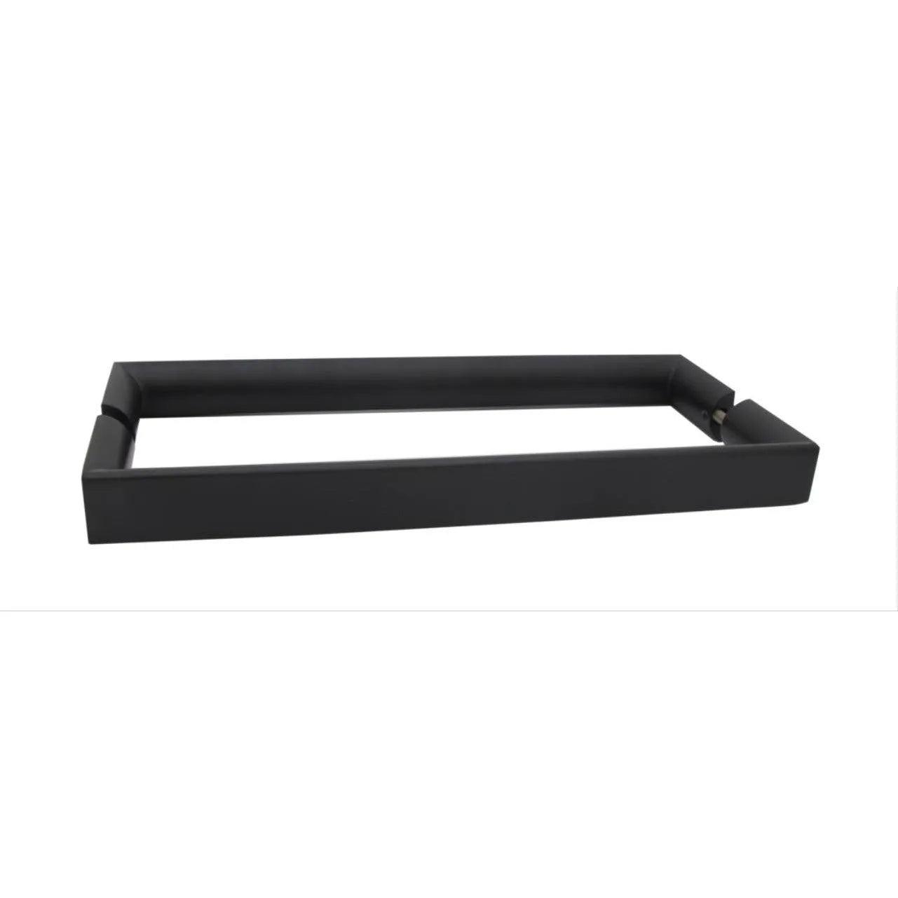 Linnea AP-2092 Back to Back Handle Appliance Pull, 23.62" Center to Center, Glass Mounting in Satin Black finish
