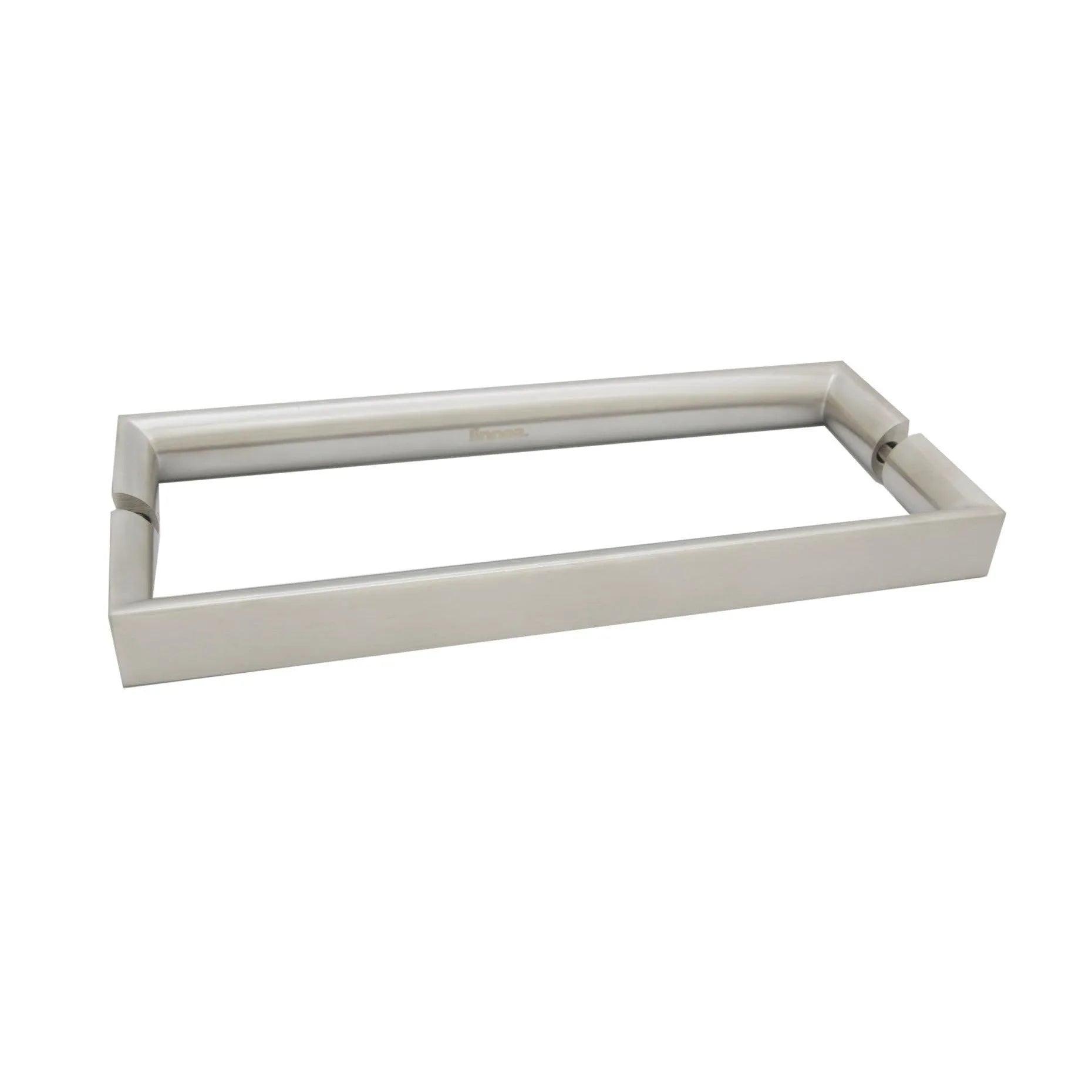 Linnea AP-2092 Back to Back Handle Appliance Pull, 23.62" Center to Center, Glass Mounting in Satin Stainless Steel finish
