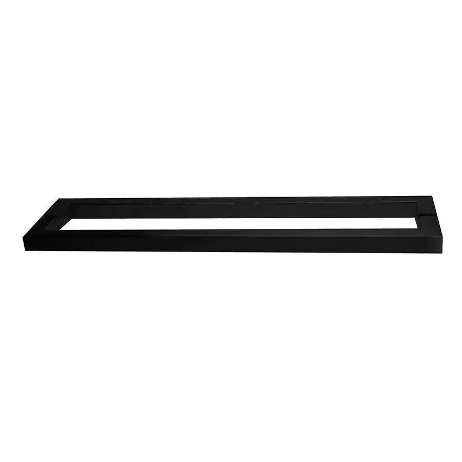Linnea AP-244 Back-to-Back Handle Appliance Pull, Wood Mounting in Satin Black finish