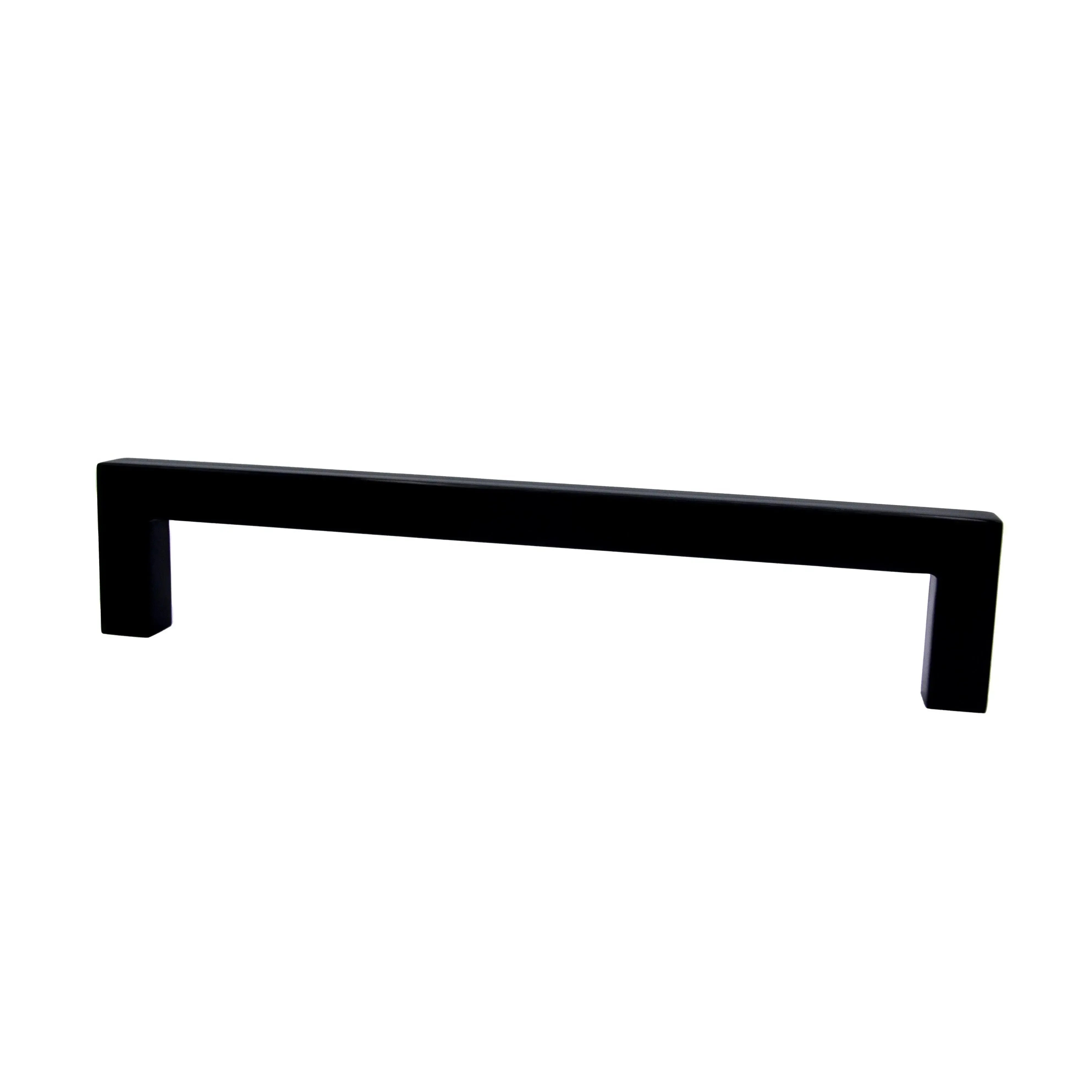 Linnea AP-244 Through Bolt Glass Mount Appliance Pull in Satin Black finish