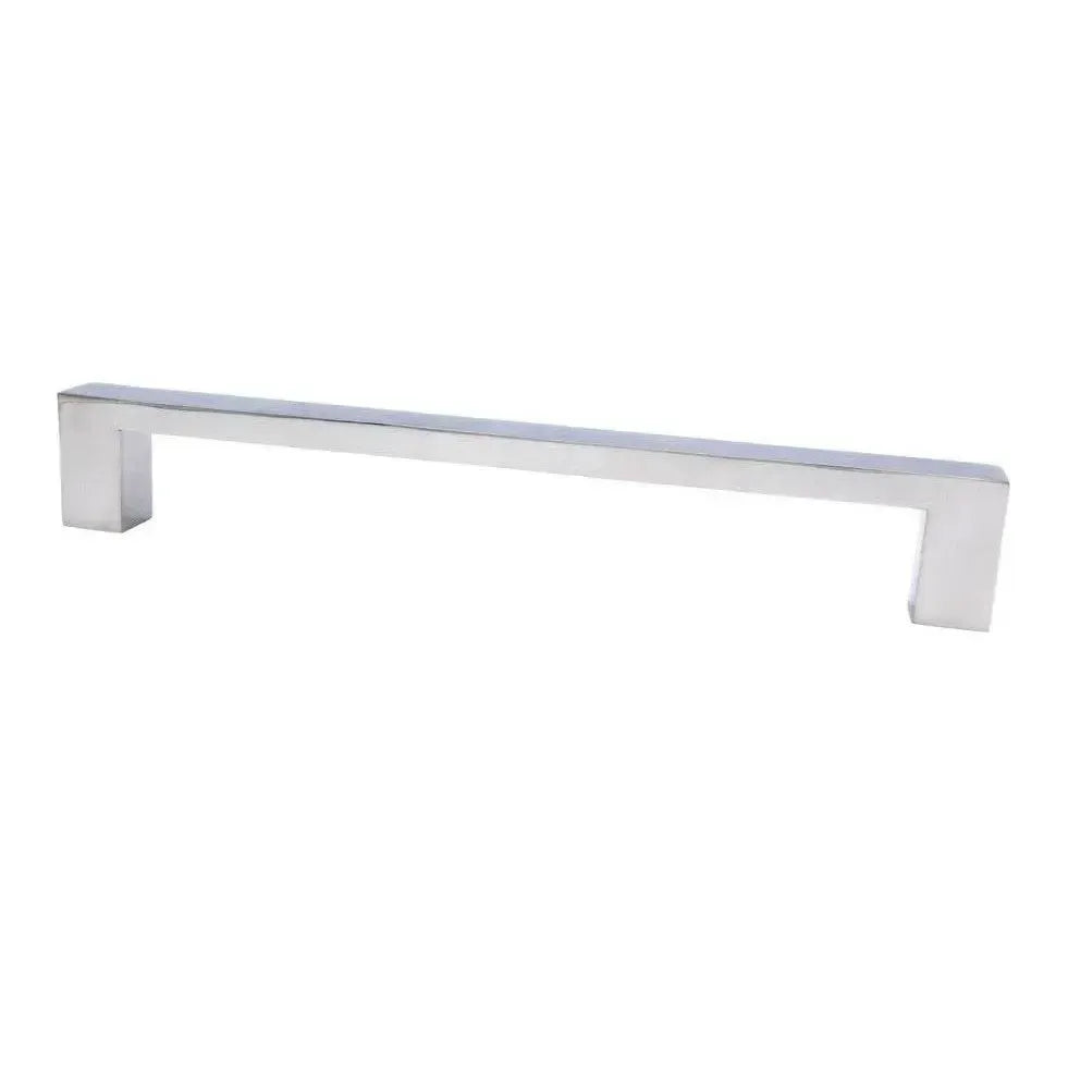 Linnea AP-2525 Through Bolt Wood Mount Appliance Pull in Polished Stainless Steel finish