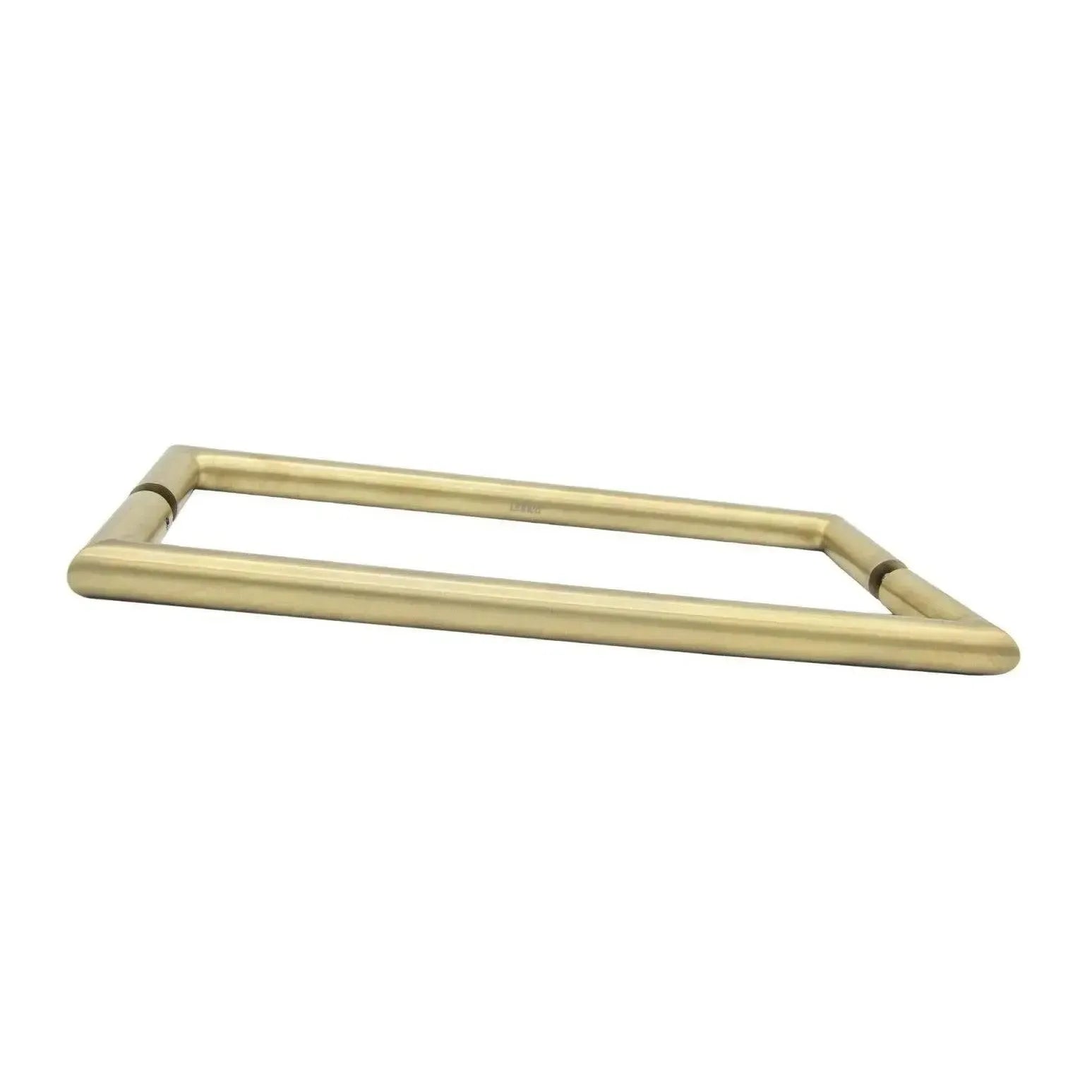 Linnea AP-255 Back to Back Handle Appliance Pull, Glass Mounting in Satin Brass finish