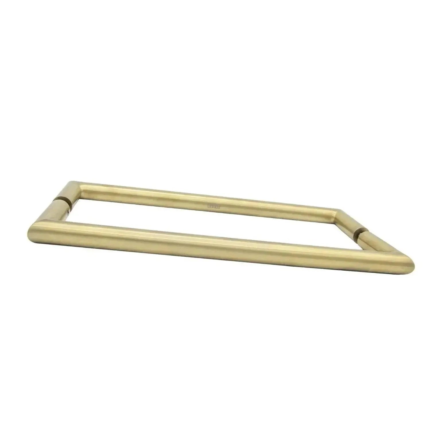 Linnea AP-255 Back-to-Back Handle Appliance Pull, Wood Mounting in Satin Brass finish