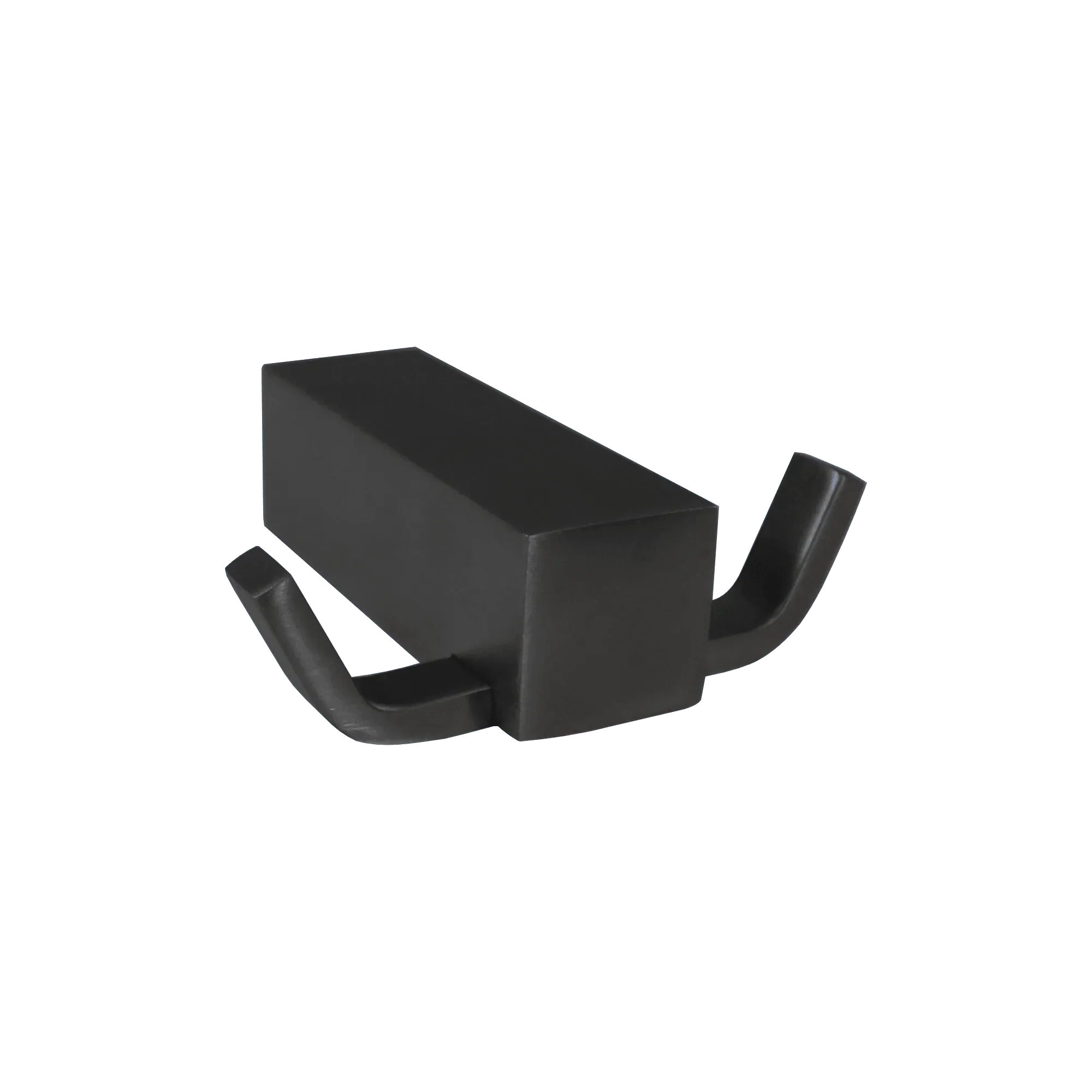 Linnea HK-144D Wall Mounted Double Robe/Towel Hook in Satin Black finish
