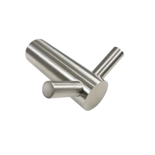 Linnea HK-155D Wall Mounted Double Robe/Towel Hook in Satin Stainless Steel finish