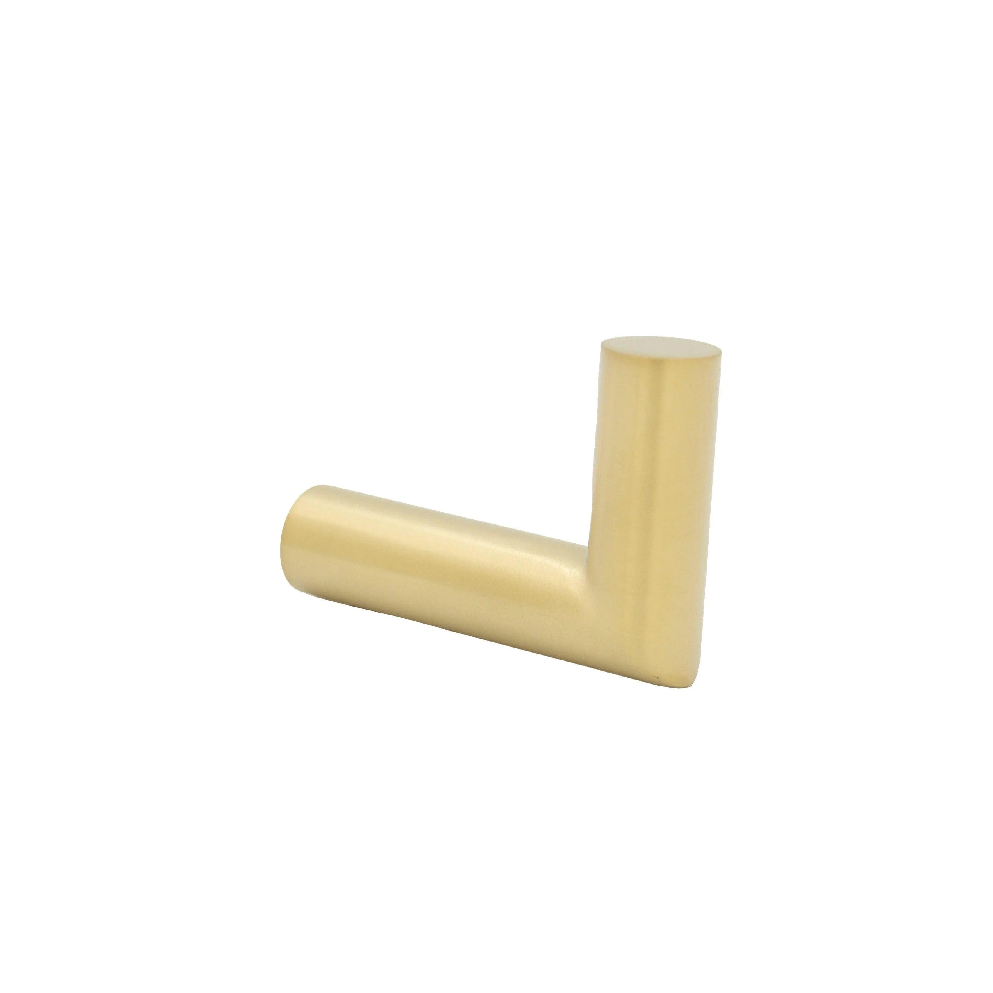 Linnea HK-155S Wall Mounted Single Robe/Towel Hook in Satin Brass finish