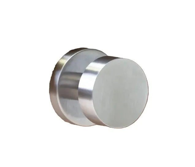 Linnea K66 Knob with Round Rosette in Polished Stainless Steel finish