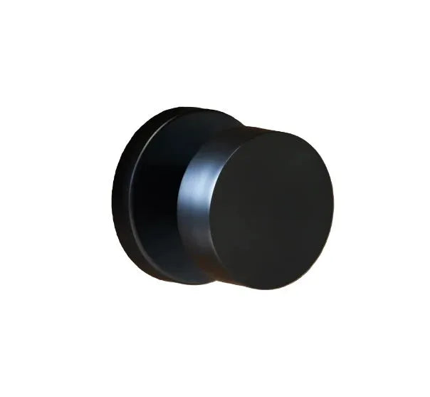 Linnea K66 Knob with Round Rosette in Satin Black finish