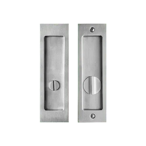 LinneaLinnea PL160S Square Privacy Pocket Door Lock with Straight Pull in 