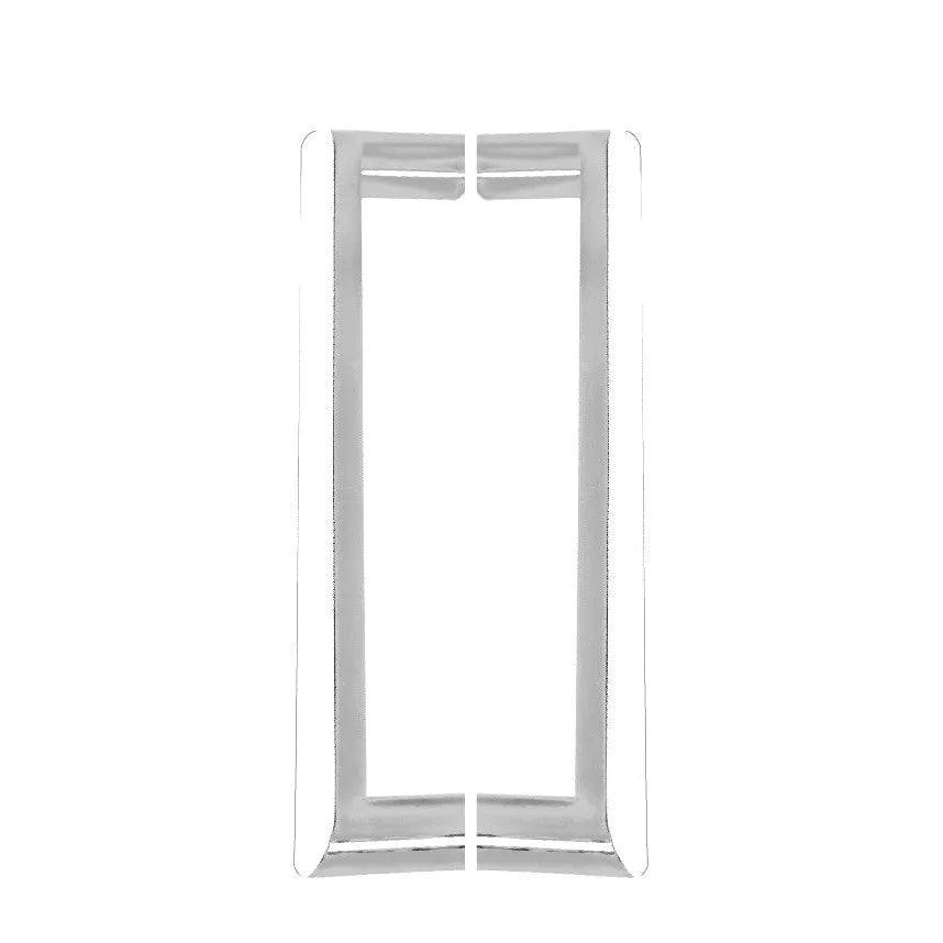 Linnea AP-256 Back to Back Handle Appliance Pull, Wood Mounting, 10.24" Center to Center in Polished Stainless Steel finish