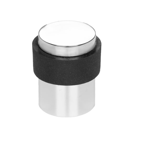 Linnea DS-30 Floor Mount Door Stop, 25mm diameter in Polished Stainless Steel finish