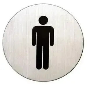 LinneaLinnea Round Male Restroom Sign in 