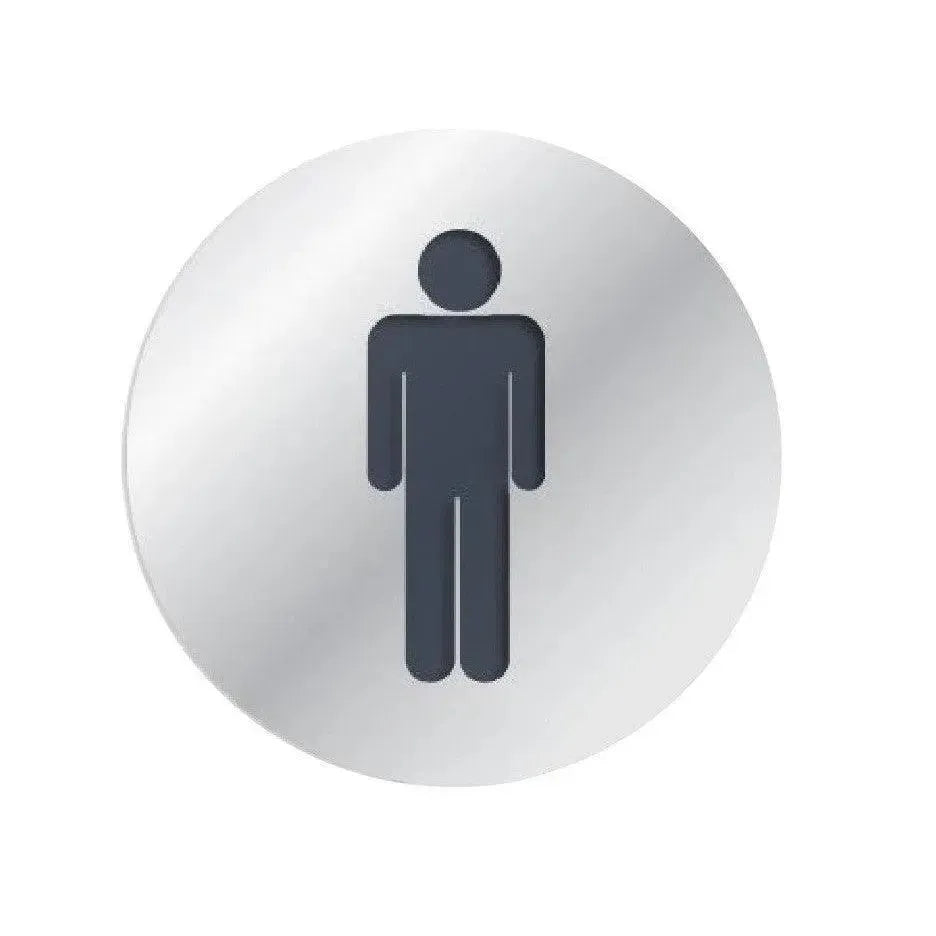 LinneaLinnea Round Male Restroom Sign in 