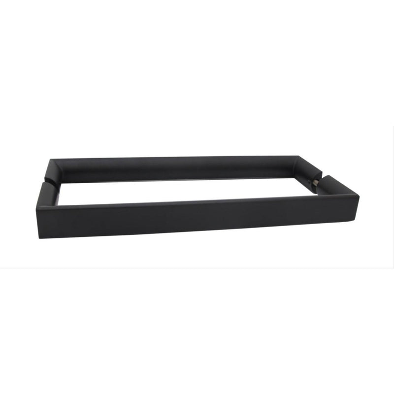 Linnea AP-2092 Back to Back Handle Appliance Pull, 17.52" Center to Center, Wood Mounting in Satin Black finish