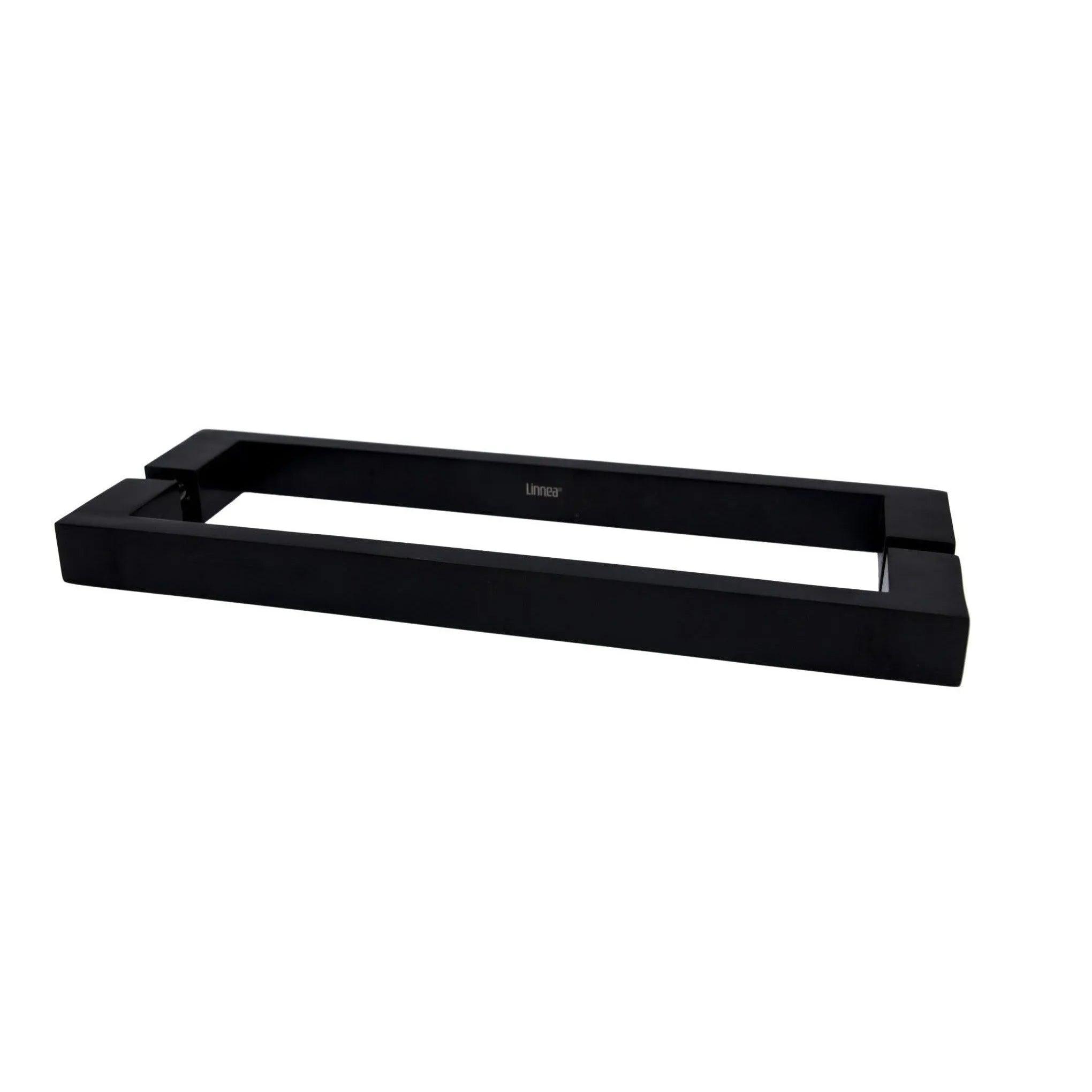 Linnea AP-2525 Back to Back Handle Appliance Pull, 11.81" Center to Center, Wood Mounting in Satin Black finish