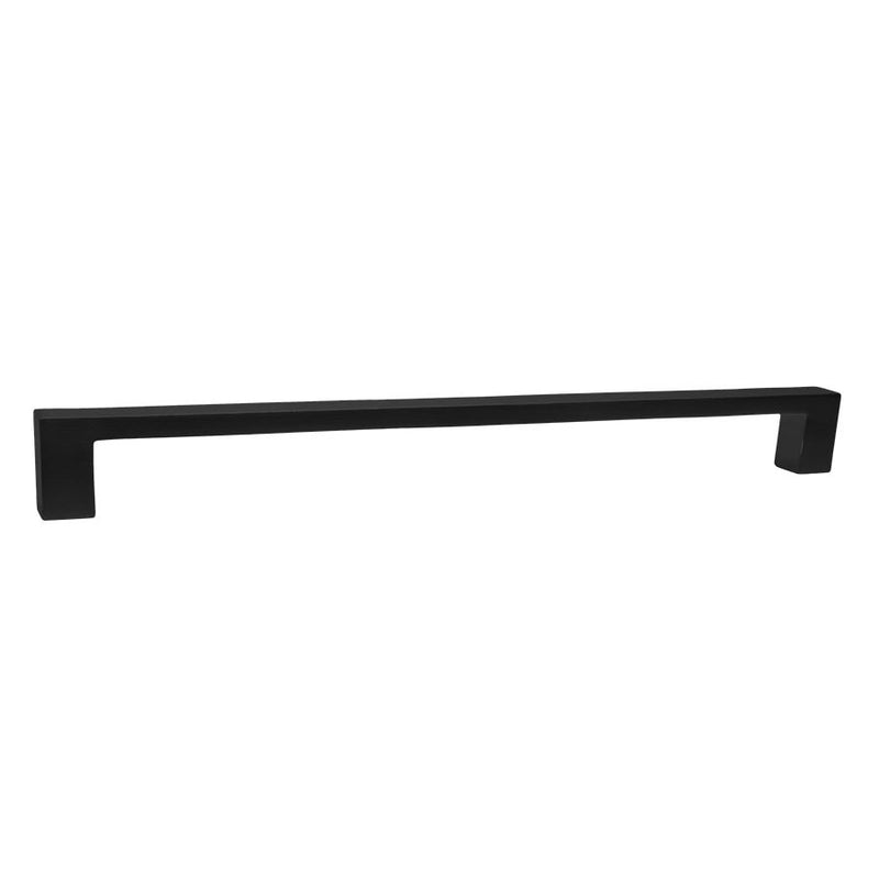 Linnea AP-2525 Through Bolt Glass Mount Appliance Pull, 11.81" Center to Center in Satin Black finish
