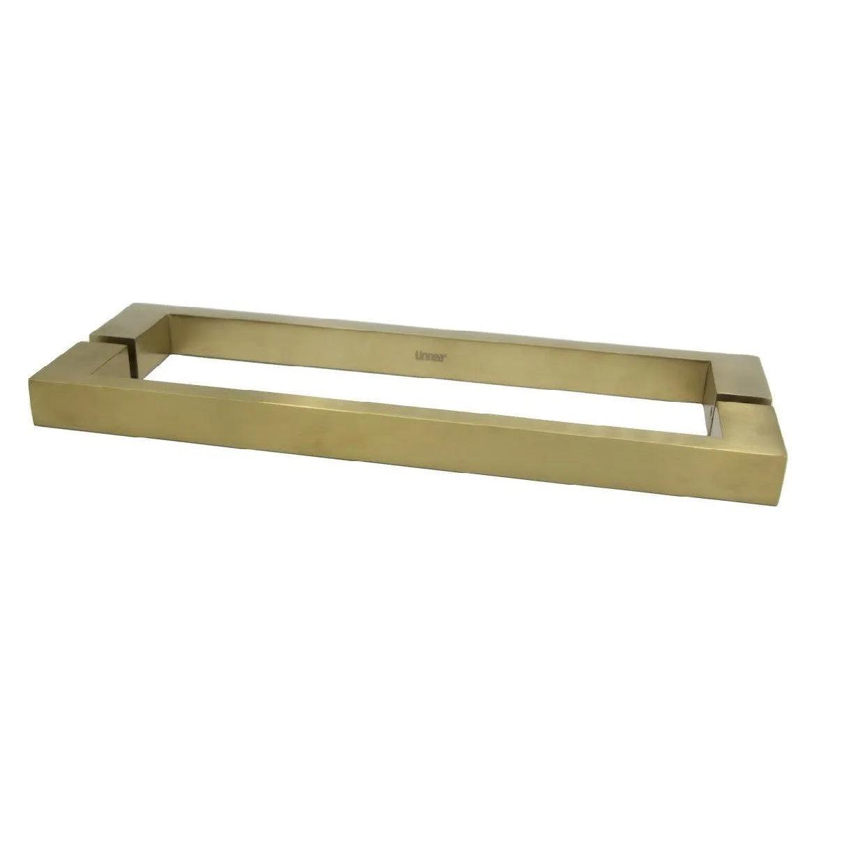 Linnea AP-2525 Back to Back Handle Appliance Pull, 11.81" Center to Center, Wood Mounting in Satin Brass finish