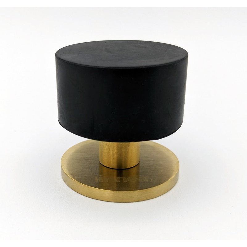 Linnea DS-90 Floor Mount Door Stop in Satin Brass finish