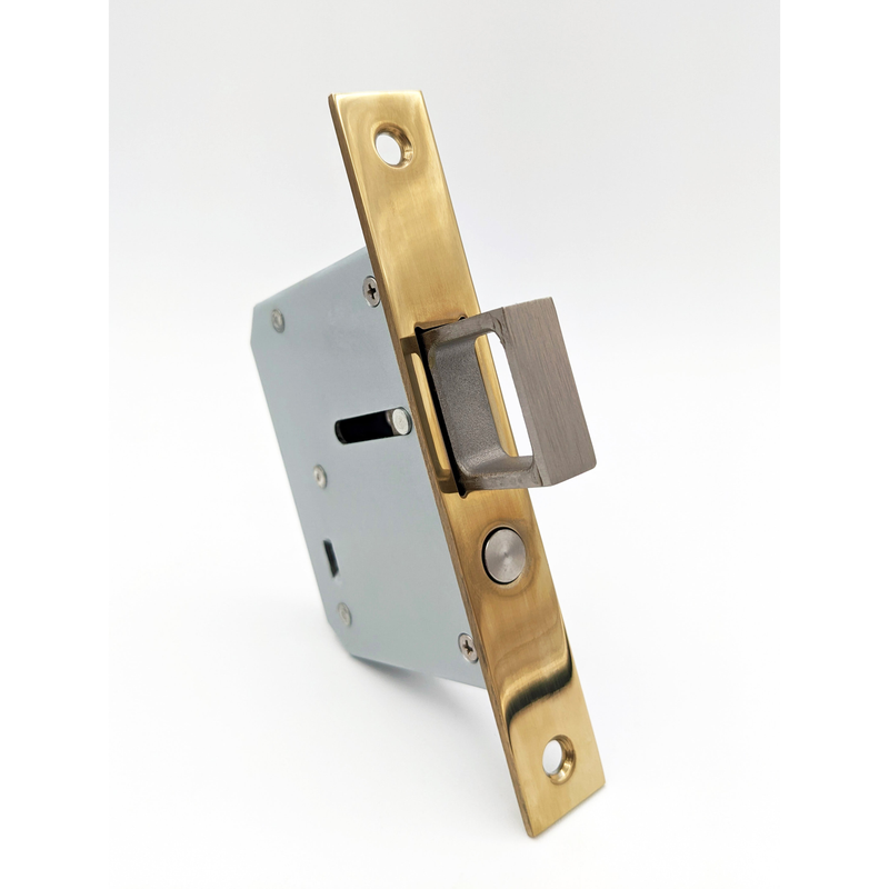 Linnea EP-500 Heavy Duty Pop Out Pocket Door Edge Pull in Satin Brass finish