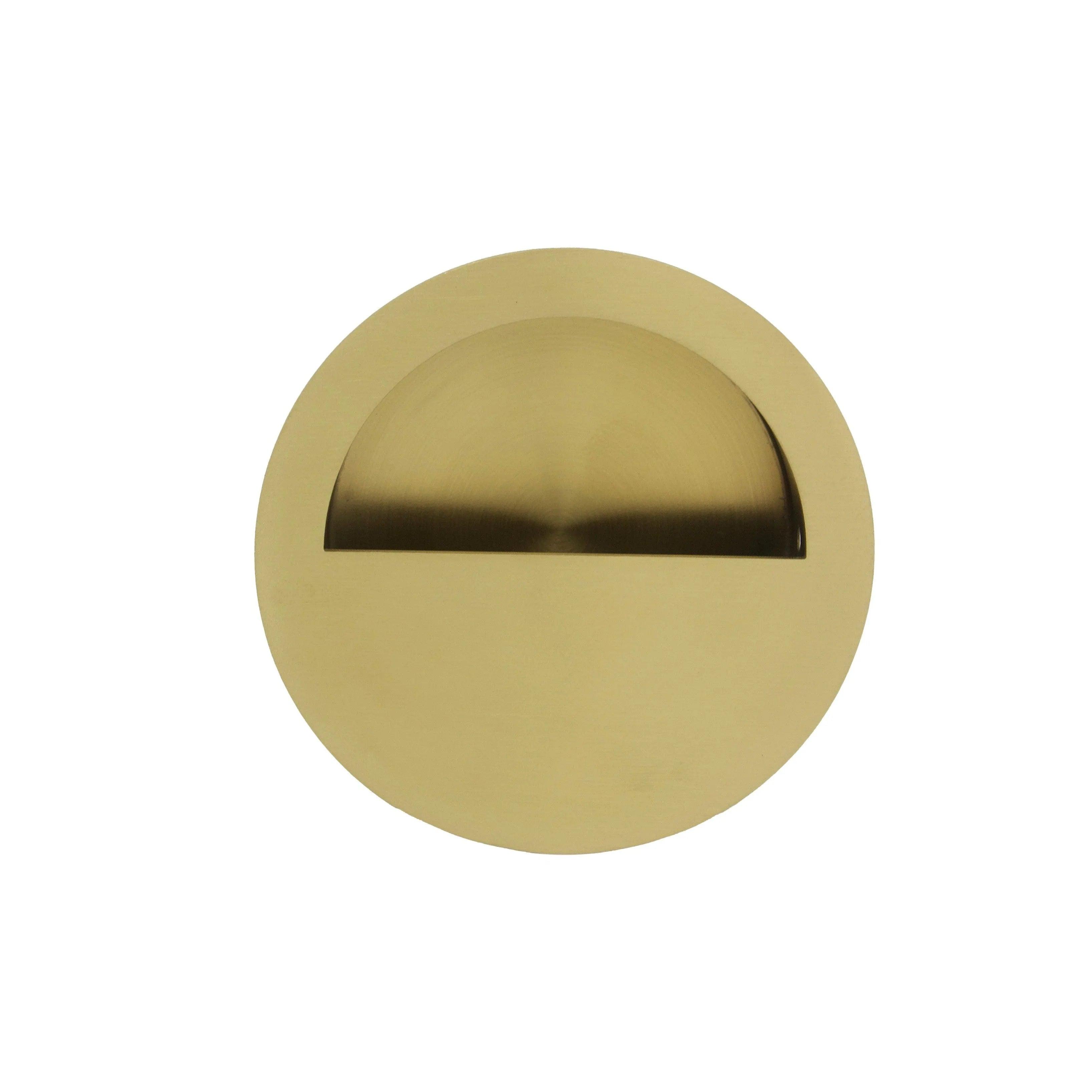 Linnea RPR-90 Recessed Cabinet Pull in Satin Brass finish