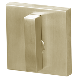 Linnea Square Modern One Sided Patio Deadbolt in Satin Brass finish